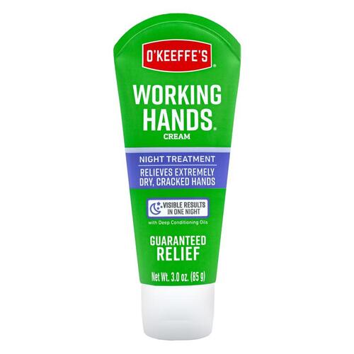 Night Treatment Hand Cream O'Keeffe's Working Hands White 3 oz White - pack of 5