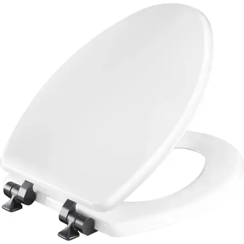 Mayfair by Bemis 126MBSL 000 Toilet Seat Benton Slow Close Elongated White Enameled Wood Gloss