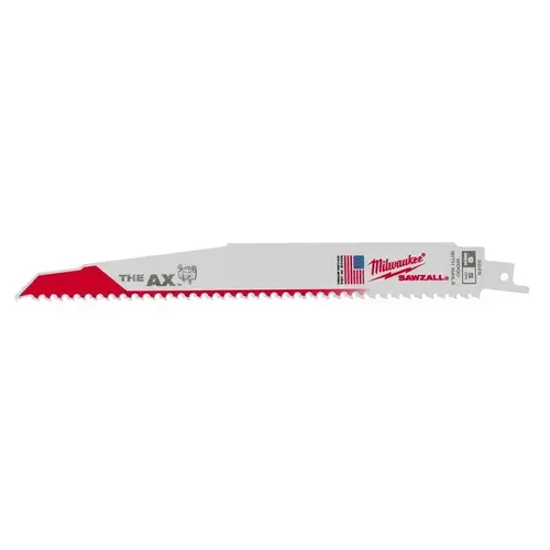 Reciprocating Saw Blade The AX SAWZALL 9" Bi-Metal 5 TPI White