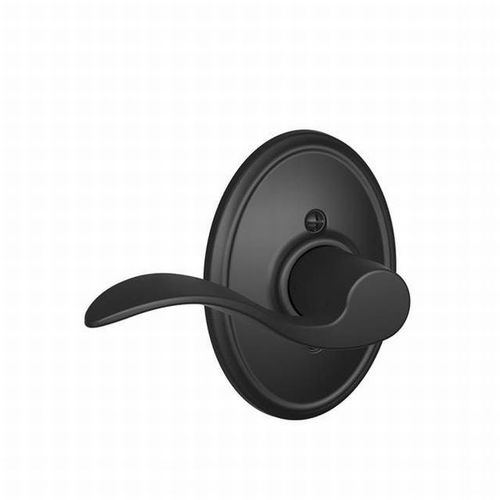 Left Hand Accent Lever with Wakefield Rose Half Dummy Matte Black Finish