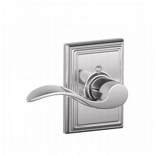 F170 Accent Lever Single Dummy Trim With Addison Trim Bright Polished Chrome