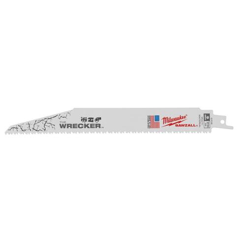 Reciprocating Saw Blade The WRECKER 9" Bi-Metal 7/11 TPI White