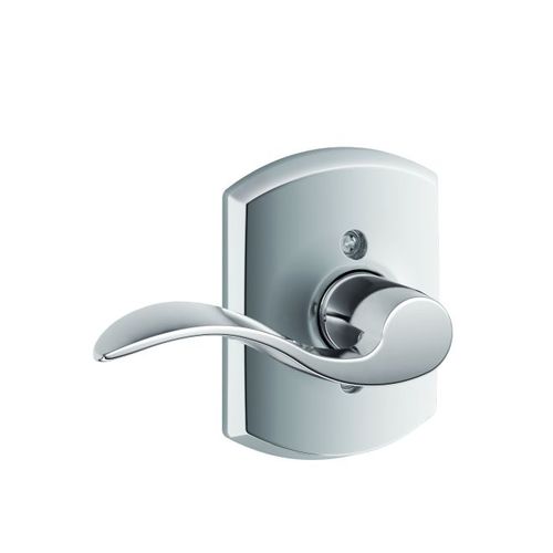 Right Hand Accent Lever with Greenwich Rose Half Dummy Bright Chrome Finish