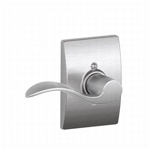 Right Hand Accent Lever with Century Rose Half Dummy Satin Chrome Finish