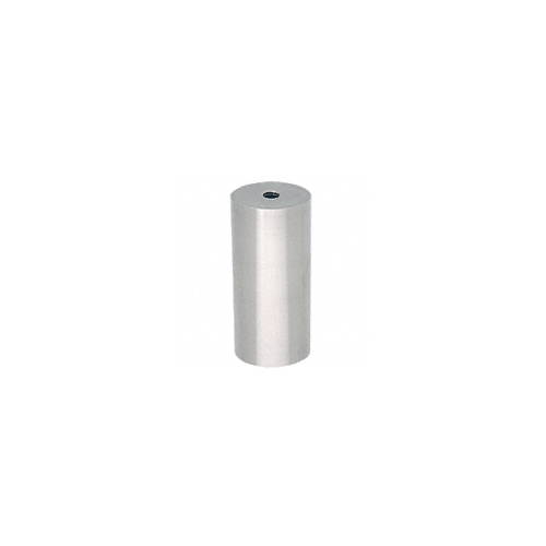 316 Brushed Stainless Clad Aluminum 2" Diameter by 6" Long Standoff Base