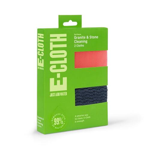 E-Cloth 10635 Cleaning Cloth Granite and Stone Kit Microfiber