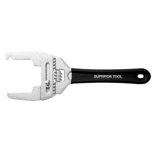 Combination Plumbers Wrench, Adjusts 1 to 3 In. Zinc Plated