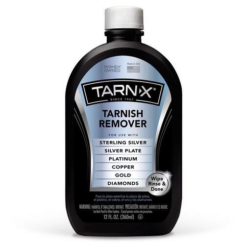Tarnish Remover, 12 oz Bottle, Liquid, Slightly Acidic, Crystal Water White