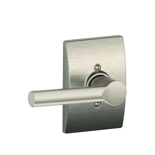 F170 Broadway Lever Single Dummy Trim with Century Trim Satin Nickel