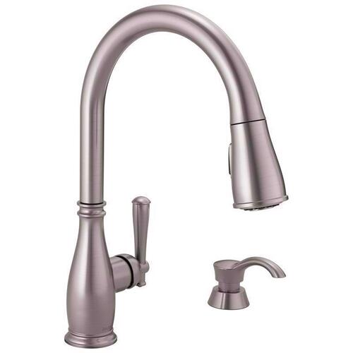 Pull-Down Kitchen Faucet Charmaine One Handle Stainless Steel Stainless Steel