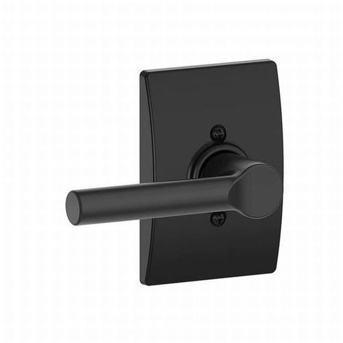 F170 Broadway Lever Single Dummy Trim with Century Trim Matte Black