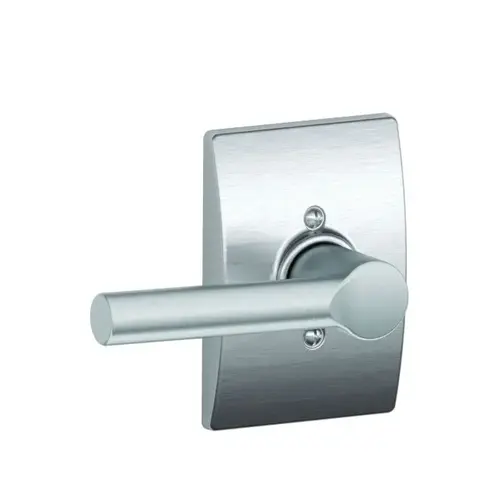 Broadway Lever with Century Rose Dummy Interior Trim Satin Chrome Finish