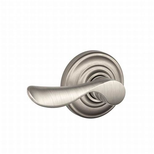 Right Hand Champagne Lever with Andover Rose Half Dummy Satin Nickel Finish