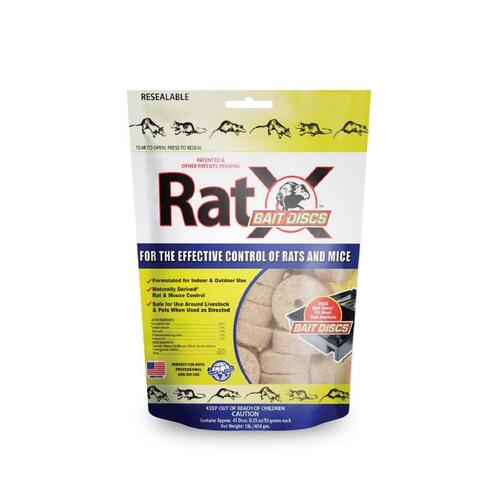 RatX 620118 Bait Non-Toxic Pellets For Mice and Rats 1 lb
