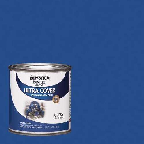 Protective Enamel Painter's Touch Gloss Deep Blue Water-Based Exterior & Interior 8 oz Deep Blue