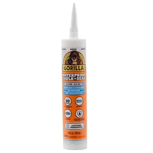 8060002 Silicone Sealant, White, 1 days Curing, -40 to 350 deg F, 10 oz Cartridge - pack of 12