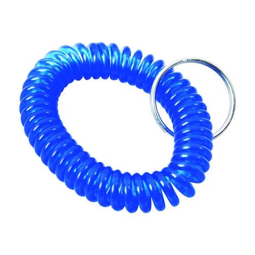 Key Ring Vinyl Assorted Coiled Assorted - pack of 60