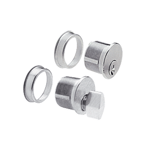 CRL DRA1020BS Brushed Stainless Keyed Cylinder/Thumbturn Combo