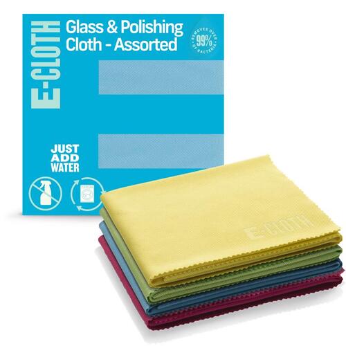 E-Cloth 10904-XCP5 Glass and Polish Cloth Polyamide/Polyester 16" W X 20" L - pack of 5