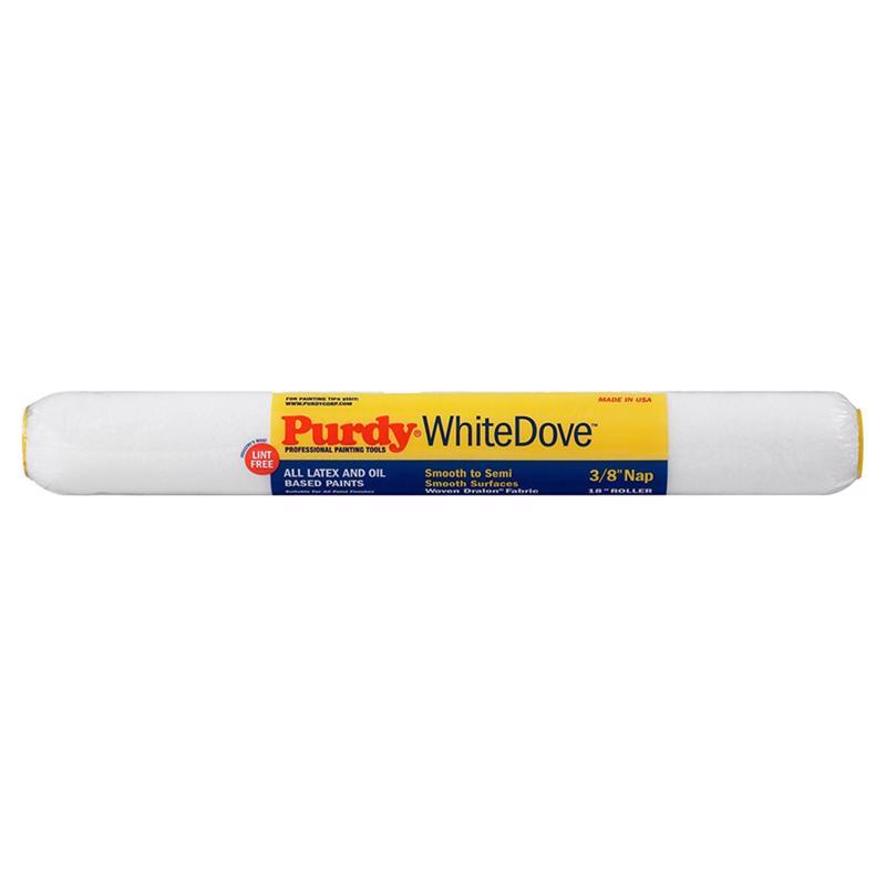 Purdy 14H670182 Paint Roller Cover White Dove Woven Dralon Fabric 18" W X 3/8" White