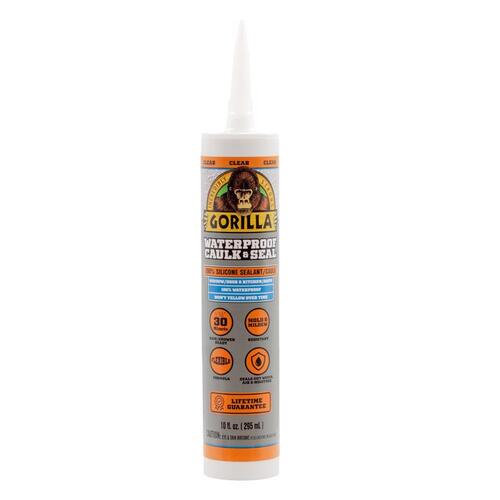 8050002 Silicone Sealant, Clear, 1 days Curing, -40 to 350 deg F, 10 oz Cartridge - pack of 12
