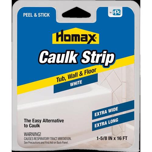 Homax 3071 Caulk Strips White Silicone 1-5/8" x 16 ft. White