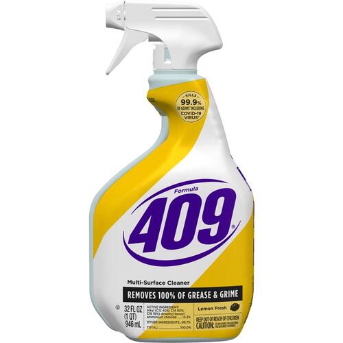 00888 All-Purpose Cleaner, 32 oz Spray Bottle, Liquid, Fresh Lemon, Yellow - pack of 9