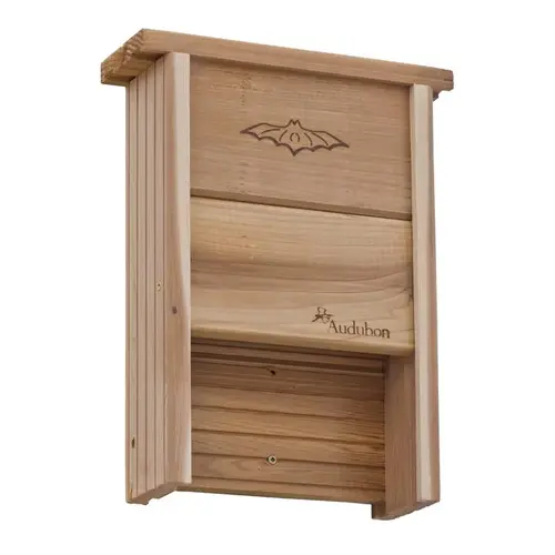 Bat House 16" H X 12" W X 4.25" L Cedar Brown