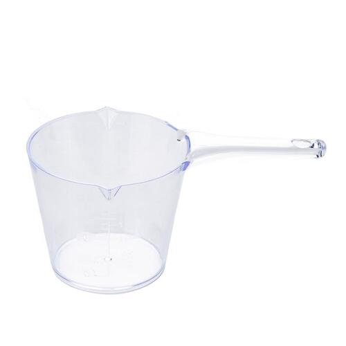 Measuring Cup, Metric Graduation, Plastic, Clear