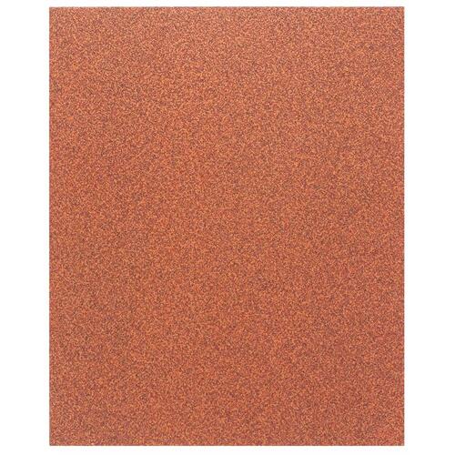 Sanding Sheet, 11 in L, 9 in W, 150 Grit, Garnet Abrasive Smooth