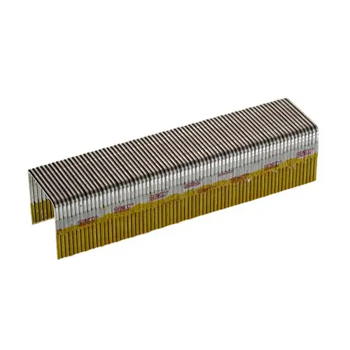 Wire Staple, 1 in W Crown, 1 in L Leg, 16 Gauge, Galvanized Steel Gray - pack of 10000