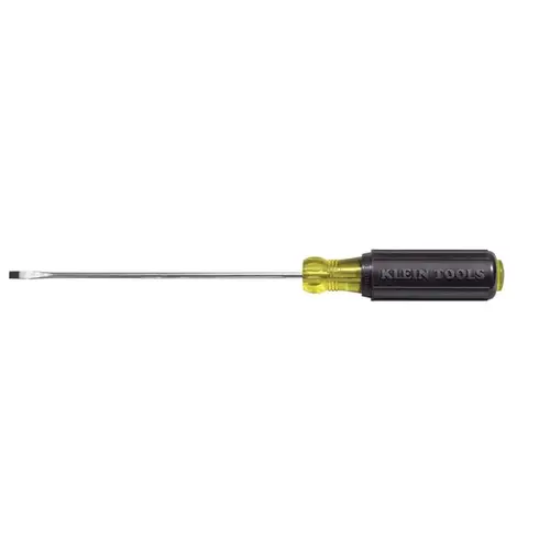 Mini Screwdriver 3/32" X 4" L Slotted Cabinet Black/Yellow