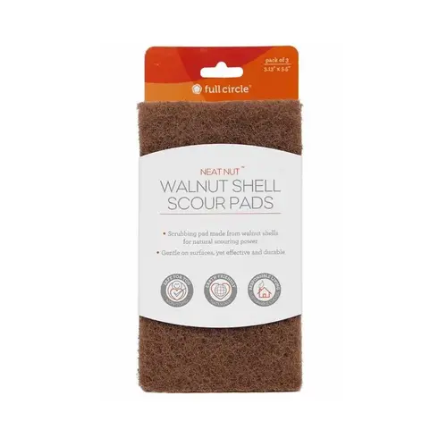 Scouring Pad Neat Nut Medium Duty For Multi-Purpose 5.5" L Brown