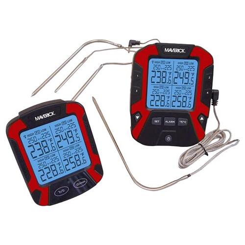 Maverick XR-50 BBQ and Smoker Thermometer with Remote Digital Red