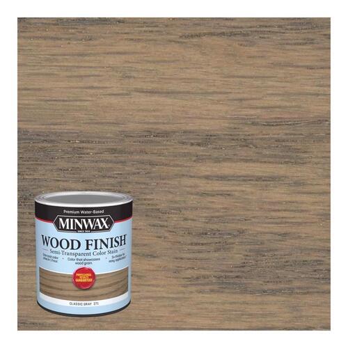 Interior Wood Stain, Semi-Transparent, Classic Gray, Liquid, 32 fl-oz