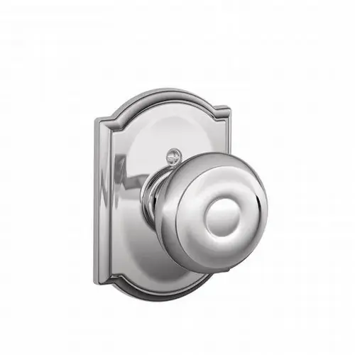 F170 Georgian Knob Single Dummy Trim With Camelot Trim Bright Polished Chrome