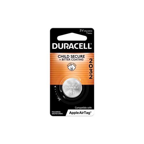 DURACELL DL2032BPK Security and Electronic Battery Lithium Coin 2032 3 V 225 Ah