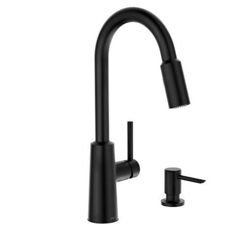 Kitchen Faucet Nori One Handle Matte Black Matte Black