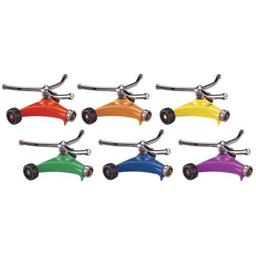 Whirling Sprinkler ColorStorm Metal Wheeled Base 1134 sq ft Assorted