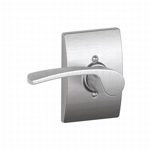 Right Hand Merano Lever with Century Rose Interior Active Trim with 12326 Latch and 10269 Strikes Satin Chrome Finish