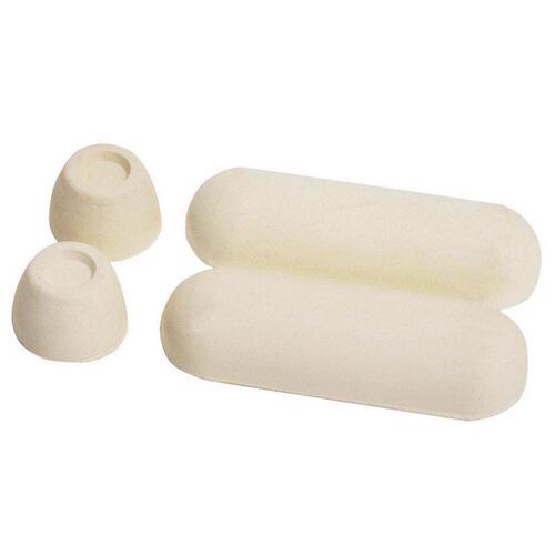 Toilet Seat Bumpers White Rubber White Pair