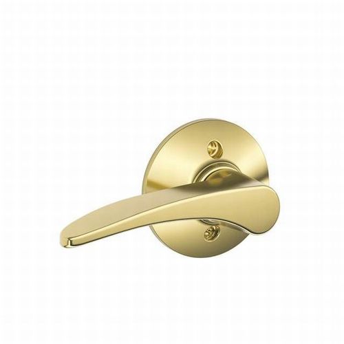 F170 Manhattan Lever Single Dummy Trim Bright Polished Brass