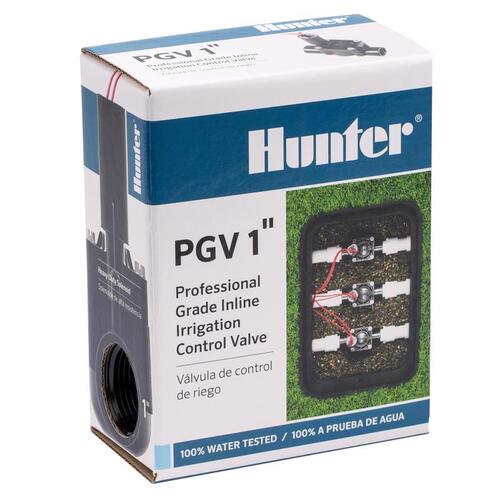 Hunter PGV101G In-Line Valve with Flow Control Professional Grade 1" 150 psi