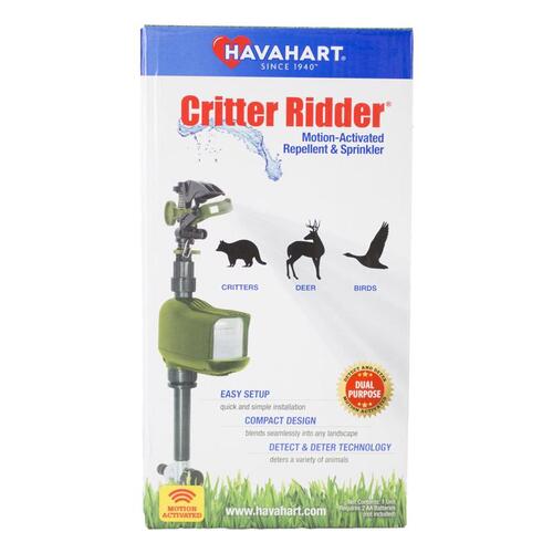 Havahart 5277 Critter Ridder Animal Repellent and Sprinkler, Motion-Activated, 5.69 in L
