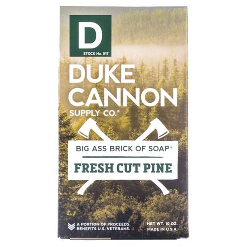 Duke Cannon 03PINE1 Bar Soap Big Ass Brick of Soap Fresh Cut Pine Scent 10 oz