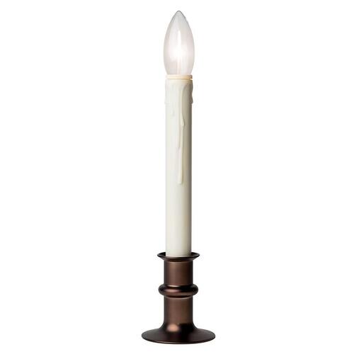 Window Candle Ivory no scent Scent Battery Operated Taper Ivory