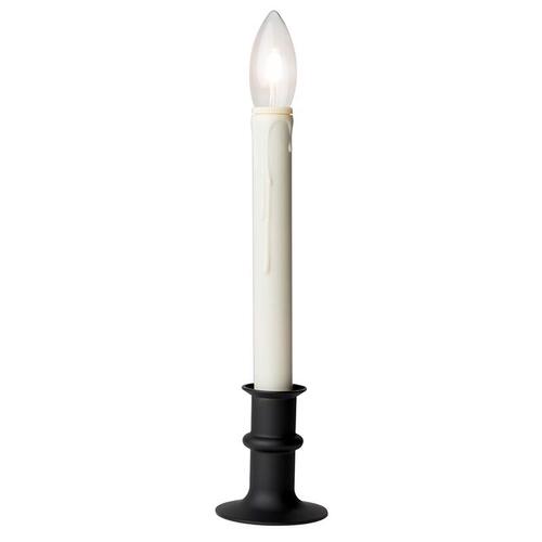 Flameless Flickering Candle Ivory no scent Scent Battery Operated Taper Ivory