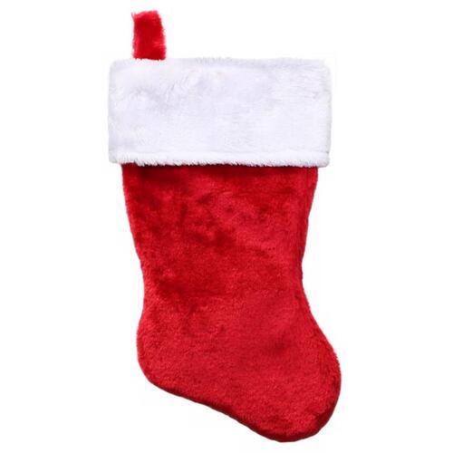 Indoor Christmas Decor Red/White Plush Red/White