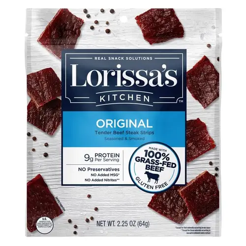 Jack Link's 10000021547 Beef Jerky Lorissa's Kitchen Original 2.25 oz Bagged