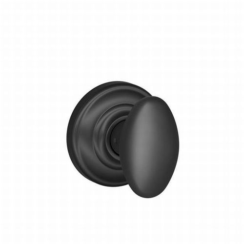 F170 Siena Knob Single Dummy Trim With Andover Trim Matte Black